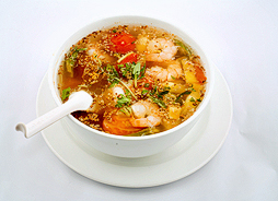 Sour Soup with King Prawn